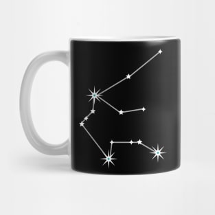 Aquarius on Black Mug